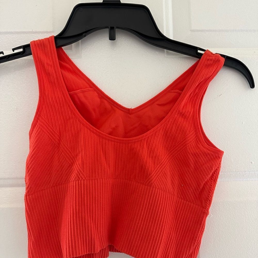 2/$15 Orange Sports Bra Like Tank Top